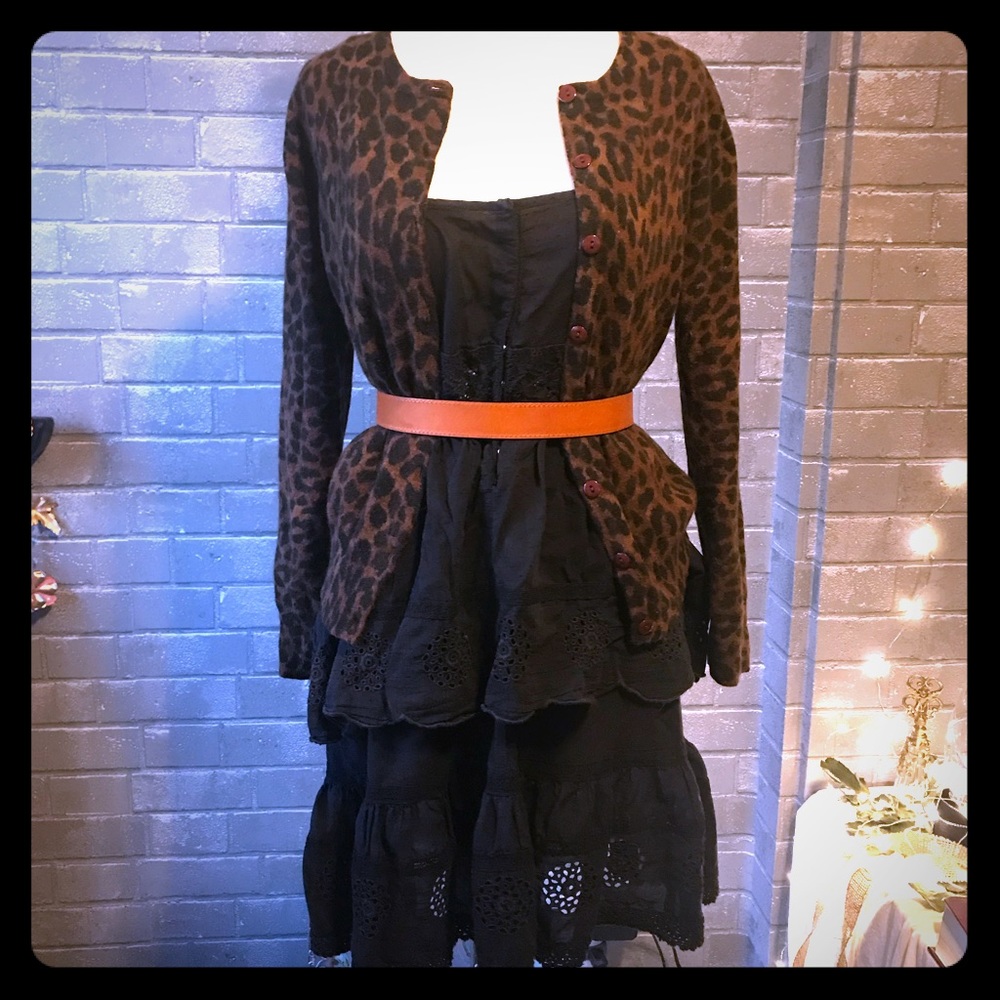 2-piece outfit: Free People Dress & Nina Leonard